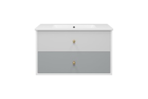 Тумба под раковину Brevita Анастейша 100х57 серый (Ана-06100-01-012Я)