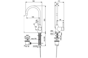 Смеситель для раковины Ideal Standard Ceraline хром - 2