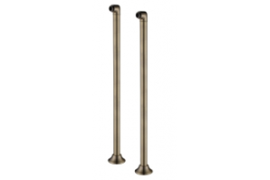 Комплект колонн 2 шт. для установки смесителя на пол ванны, бронза