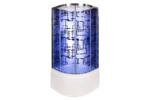 Душевая кабина Deto BM 100х100 с подсветкой, хром (BM4510NLEDBLACK)