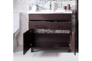 Тумба с раковиной Бриклаер Чили 90 венге С - 3