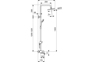 Душевая стойка Vidima Balance (BA270AA) - 2