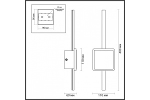 Настенный светодиодный светильник Odeon Light Hightech Stilo 4257/12WL - 3