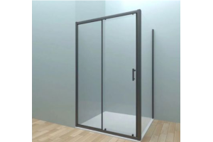 Душевой уголок Veconi Rovigo 140х90, черный (RV072B-14090-01-C4)