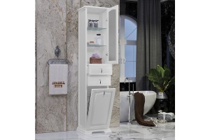 Шкаф-пенал Opadiris Риспекто 40 левый белый - 2