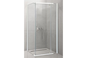 Душевой уголок Royal Bath HPVD 80х90 профиль белый стекло прозрачное