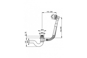 Слив-перелив Jacob Delafon E70174-CP хром - 2