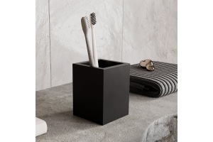 Стакан для зубных щеток WasserKRAFT Abens черный матовый - 2