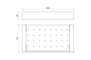 Полка Timo Petruma черная матовая - 2