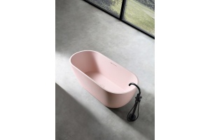 Ванна из искусственного камня ABBER Frankfurt AM9941MP розовая матовая - 3