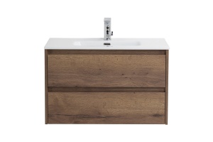 Тумба с раковиной Belbagno Kraft 39 80 темное дерево