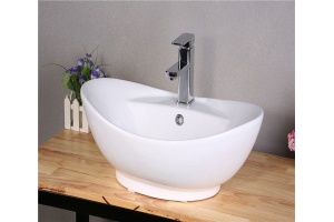 Раковина накладная Ceramalux N белый (9018) - 3