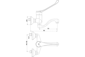 Смеситель для раковины GPD хром - 2