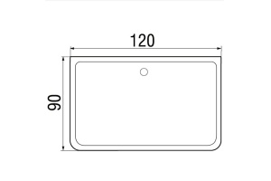 Поддон душевой прямоугольный River Wemor 120/90/24 S (10000006112) - 2
