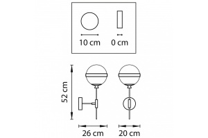 Бра Lightstar Globo 813617 - 3