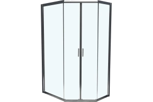 Душевой уголок BelBagno Uno 100х80 хром (UNO-195-PH-2-100/80-C-Cr) - 2