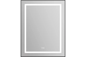 Зеркало BelBagno Kraft 68.5х88.5 с подсветкой, подогревом, черный (SPC-KRAFT-685-885-TCH-WARM-NERO)
