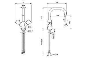 Смеситель Vidima ВидимаНео BA332AA для раковины - 2