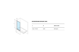 Шторка для ванны Excellent Fabrika 73х145 профиль черный матовый стекло прозрачное - 3