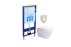 SET AQUATEK АМАДЕО (рама AQUATEK Standard INS-0000012(без клавиши и крепежа)+унитаз АМАДЕО AQ1163-00 с тонким сиденьем soft-close