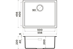 Мойка кухонная Omoikiri Yamakawa 55-U/I leningrad grey - 3