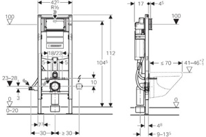 Система инсталляции для унитазов Geberit Duofix UP 320 111.350.00.5 - 2
