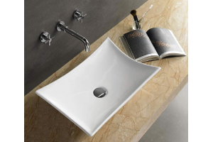 Раковина накладная Ceramalux N 57 белый (7701B) - 3