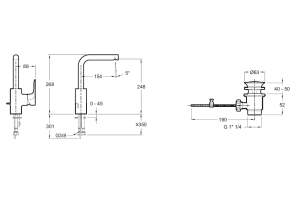 Смеситель Jacob Delafon Aleo E72278-CP для раковины - 2