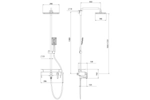 Душевая стойка Lemark Mista LM6462WG - 2