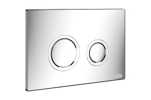 Смывной бачок скрытого монтажа Wasserkraft Aller кнопка смыва хром - 3