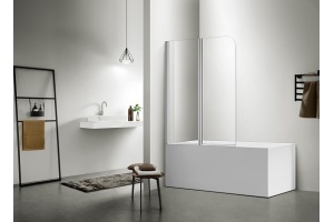 Шторка на ванну Акватек AQ DEL SBA 10015CH 100х150 см - 2