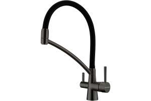 Смеситель для кухни Paulmark Siegen темный хром