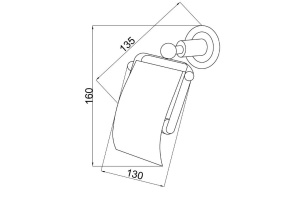 Держатель для туалетной бумаги Boheme Murano золото с фиолетовым - 2