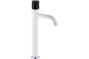 Смеситель для раковины высокий Boheme Stick черно-белый