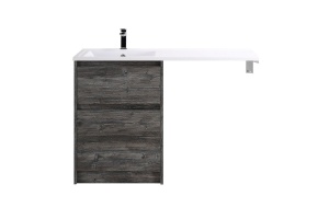 Тумба с раковиной Belbagno Kraft 120 темное дерево