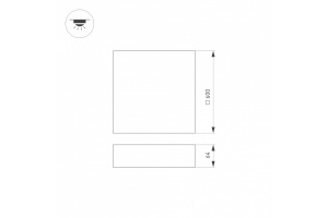 Накладной светильник Arlight QUADRO 034804 - 3