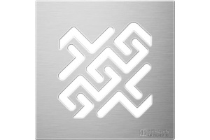 Душевой трап Berges Wasserhaus Zentrum Antik 091465 15 x15 см, хром - 3