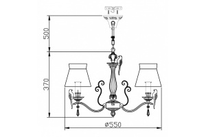 Подвесная люстра Maytoni Bird ARM013-03-W - 3