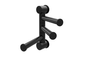 Полотенцедержатель тройной Wasserkraft черный матовый