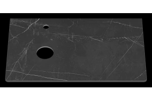 Столешница Misty Роял 80 черная матовая - 2