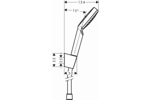 Душевой гарнитур Hansgrohe Crometta 1jet 1,60м  26567400 - 2