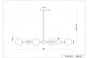 Люстра на штанге F-promo Vials 3090-6P - 2