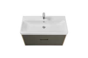 Тумба под раковину Aquaton Оливия 90 светлое дерево-серый