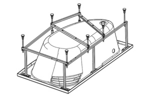 Монтажный комплект для ванны SANTEK Майорка (1WH112429)