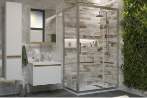 Душевой уголок STWORKI Эстерсунд DE019R90160200 160x90 см профиль хром глянец - 3