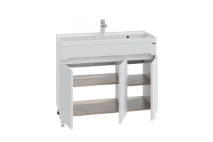 Тумба под раковину напольная Санта Лондон 100 белый - 2