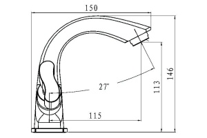 Смеситель Elghansa New Wave Zeta 19A7592 - 2