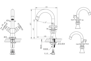 Смеситель Bravat Summer Rain F177111C-1 для раковины - 3