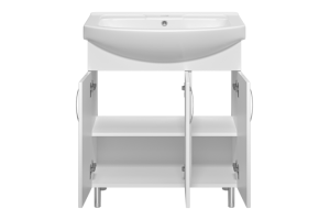 Тумба под раковину Misty Изео 75 белая - 2