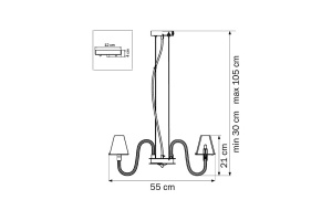 Подвесная люстра Lightstar Bianco 760086 - 3